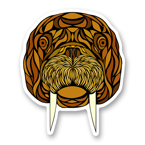 Купить стикер Морж - Животные