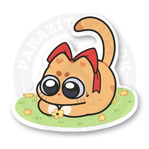 Котенок на лугу