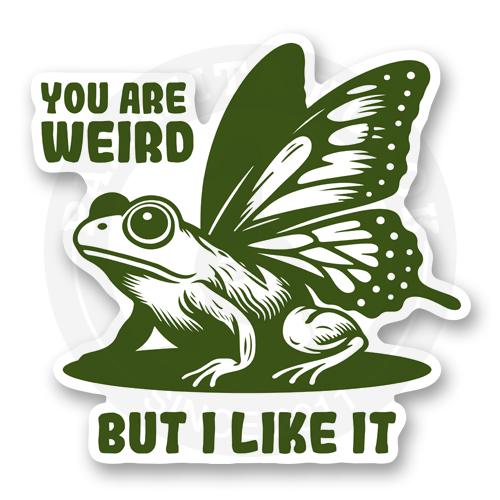 Стикер &laquo;Ты странный но мне нравится&raquo;