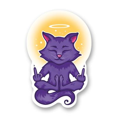 Стикер "Котик просветлен"