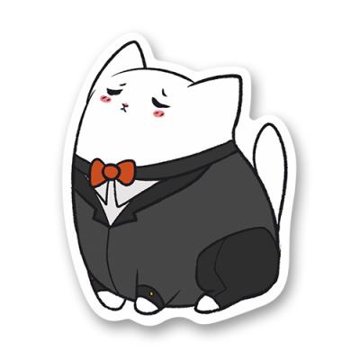 Стикер "Дворецкий кот"