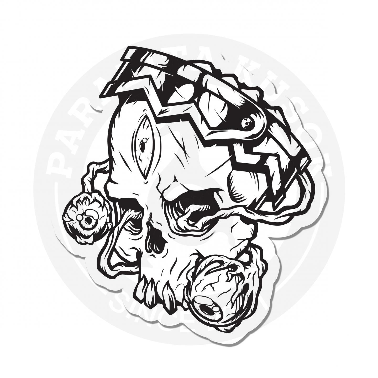 Sticker Skull Death