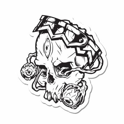 Sticker Skull Death