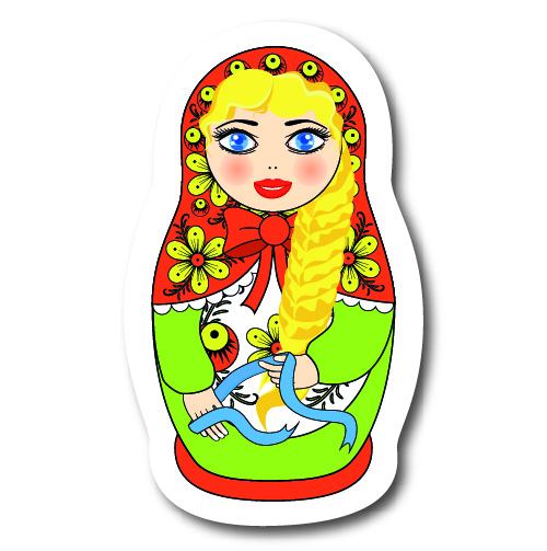 Стикер Матрешка