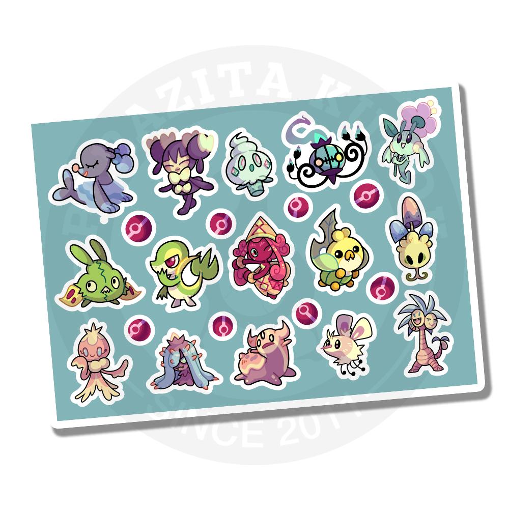 Купить стикерпак Наклейки "Покемоны"/Pokemon - Мультфильмы