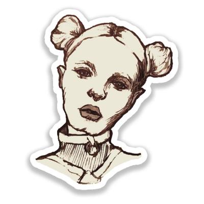 Наклейка Девушка