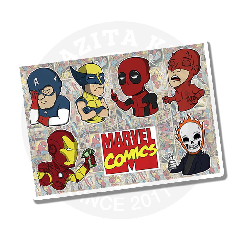 Купить стикерпак Наклейки Мемы Марвел / Marvel - Стикерпаки