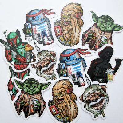 Набор стикеров "Звездные Войны" / "Star Wars"