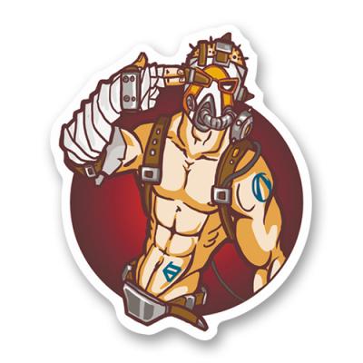 Стикер "Псих из Borderlands"