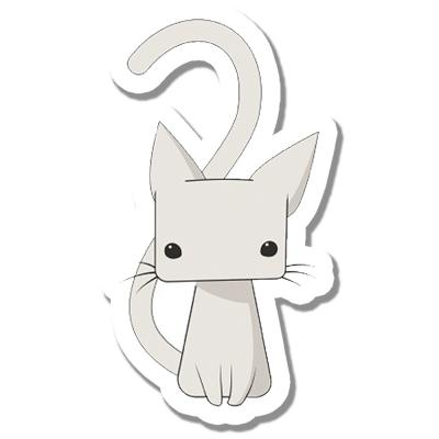 Стикер Анимешный котиик