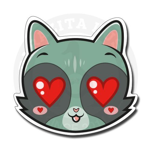Стикер Влюбленный кот