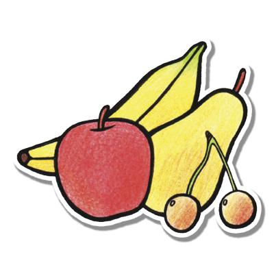 Стикер натюрморт из фруктов