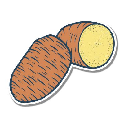 Стикер картофель