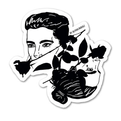Sticker Black Rose