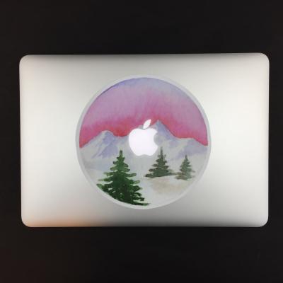 Наклейка на Macbook «Зимний рассвет»