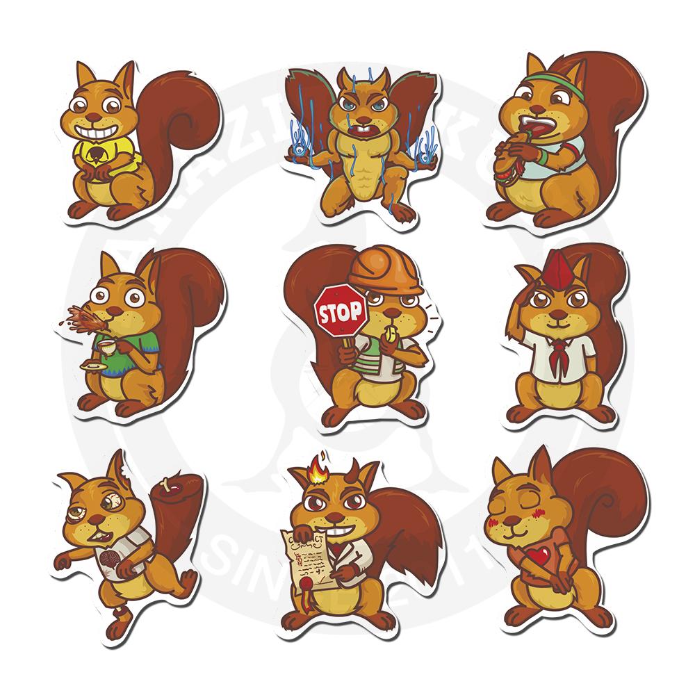 Стикерпак &laquo;Эмоциональные белки&raquo;