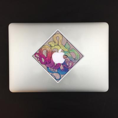 Наклейка на MacBook &laquo;Космические кислотные змеи&raquo;