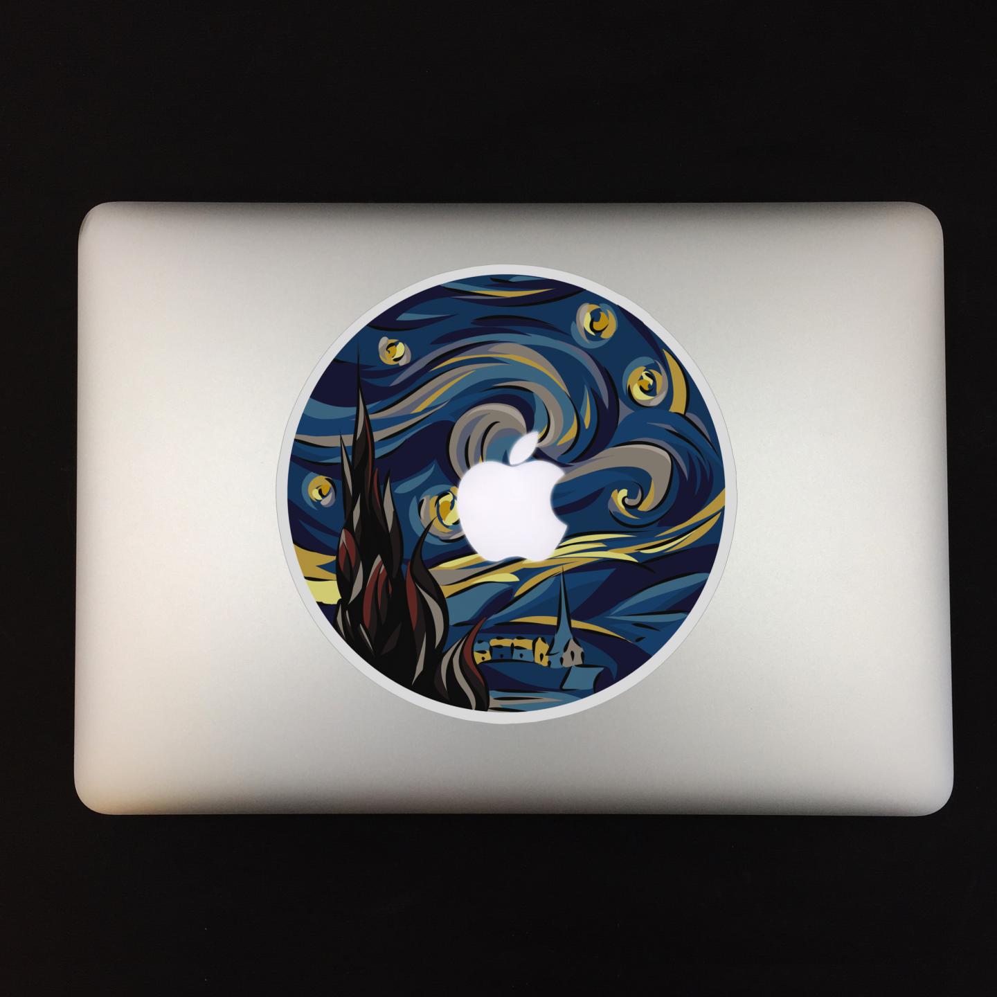 Наклейка на MacBook &laquo;Ван Гог велик!&raquo;