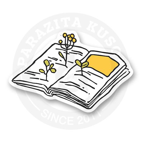 Стикер "Цветы из книги"