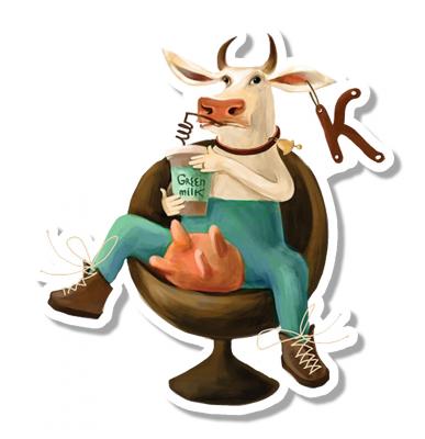 Стикер Корова