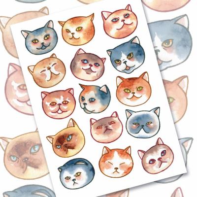 Стикеры с эмоциональными котами
