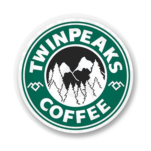Стикер "Кофе" / "Twin Peaks"