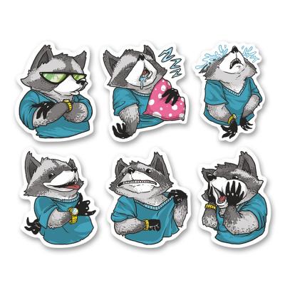 Набор стикеров "Енот Енотиевич"