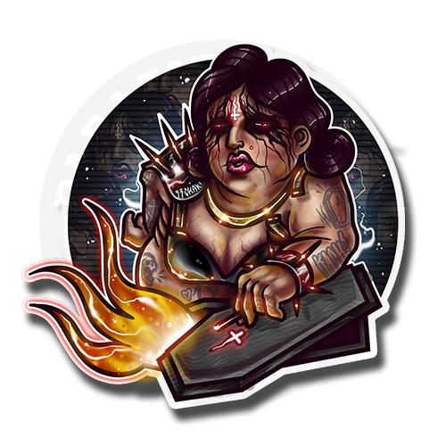 Sticker BLACK METAL QUEEN