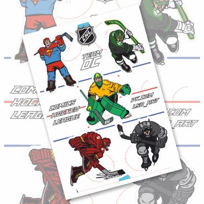 Стикерпейдж "Comics hockey league. Team DC"