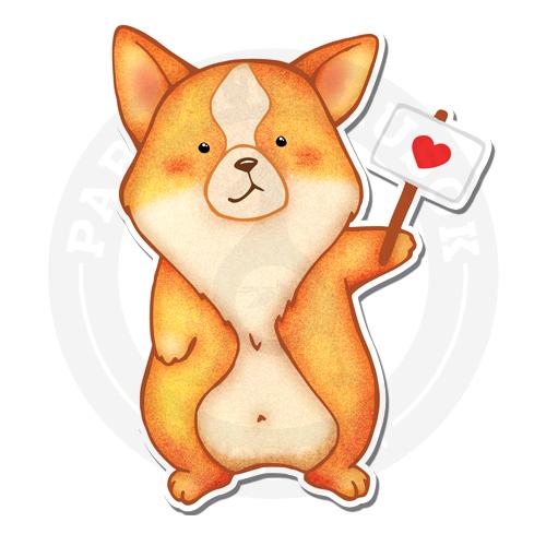Стикер Корги Яша