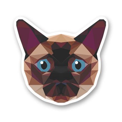 Стикер "Сиамский лакшери кот"