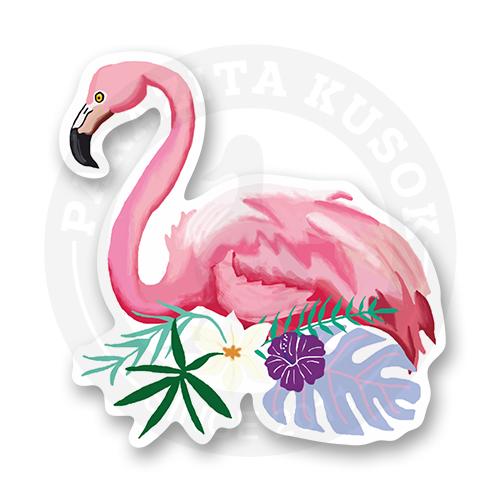 Стикер "Тропический фламинго"