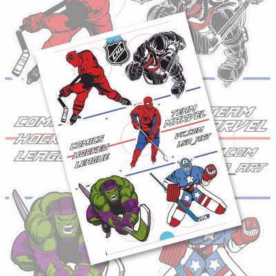 Стикерпейдж "Comics hockey league. Team Marvel"
