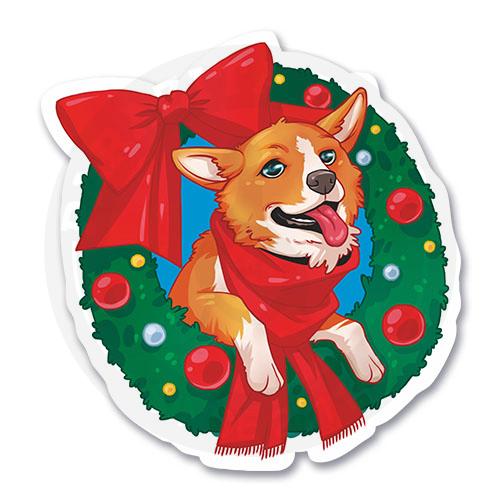 Новогодний песик