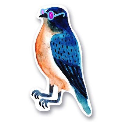 Стикер "Птица в очках"