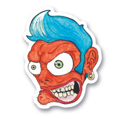 Sticker Angry Dude
