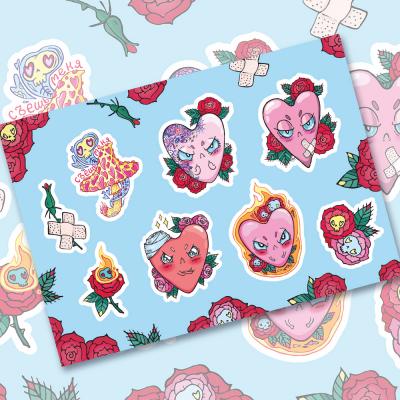 Стикерпейдж "Angry hearts"