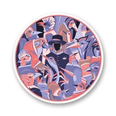 Стикер "Птичий город"