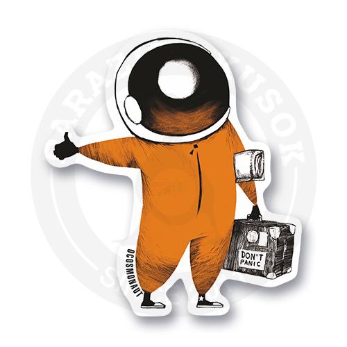 Купить стикер Стикер "Космонавт автостопщик" - Космос