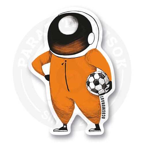 Стикер Космонавт с мячом