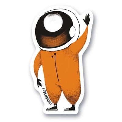 Стикер "Космонавт приветствует"