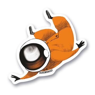 Стикер "Космонавт левитирует"