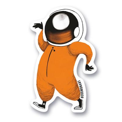 Стикер Космонавт танцует