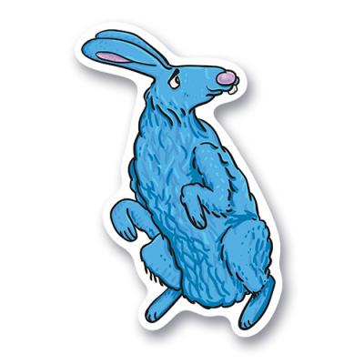 Синий ушастый кролик.