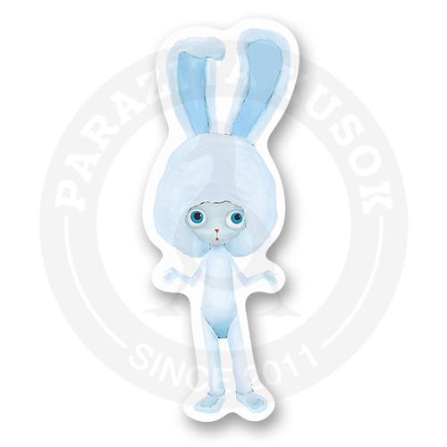 Стикер "Ушастик без друзей"