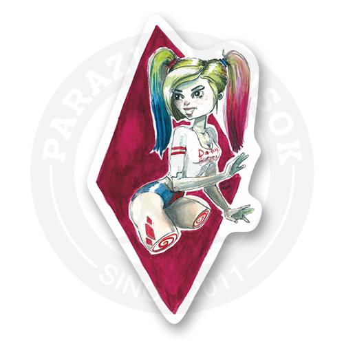 Стикер "Харли Квинн королева колоды преступного мира"